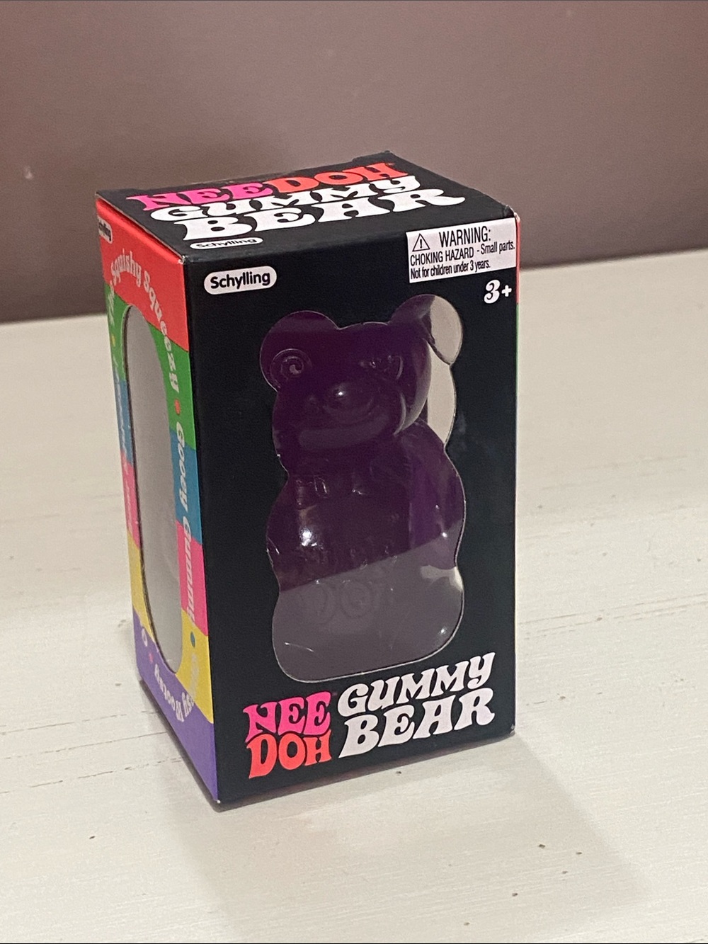 Nee Doh - Groovy Grape Squishy  Gummy Bear Toy